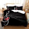Music Notes Bedding 3Piece Set  Queen Sizes Comfortable  EcoFriendly For Kids Teens Girls Of All Music Fan Lover Sleep In Melody
