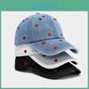 Love Heart Embroidered Denim Baseball Cap With Sun Protection For Casual Outdoor Wear