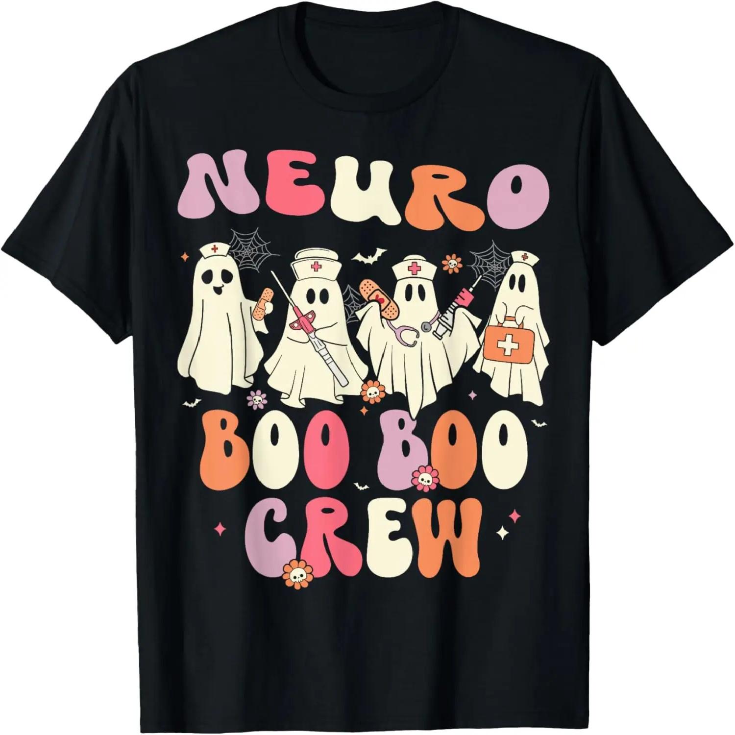 

Neuro Boo Crew Neurology Nurse Halloween for Women T-Shirt XXXXXL різнокольоровий