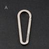 Heavy-Duty Spring Snap Hook Keyring Titanium Keychain Buckles Outdoor Carabiner