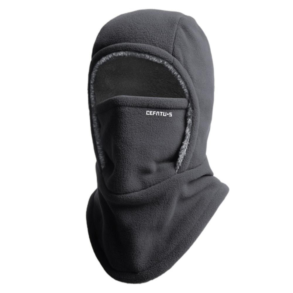 Men's and Women's Autumn and Winter Balaclava Cycling Cap Cold-proof Windproof Warm Hood and Hat Thicken Thermal Ski Windproof Cap