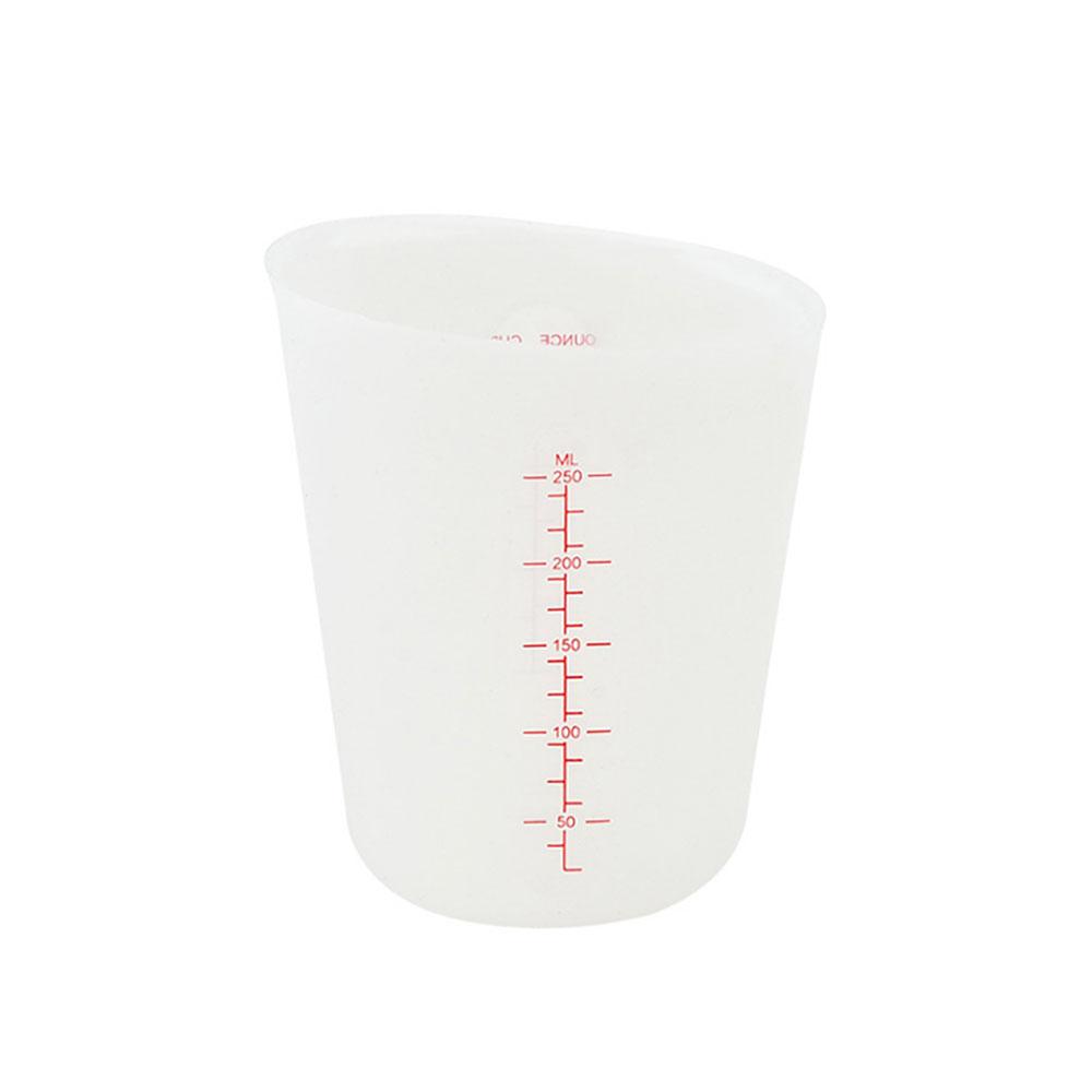 250/500ML Silicone Measuring Cup Double Scale Soft Measuring Cup Milk Cup Baking Tools Handmade DIY Measuring Cup