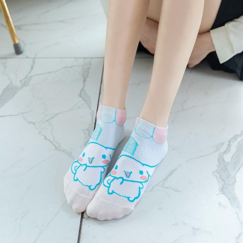 Cinnamoroll Anime Women's Summer Socks - Breathable, Cute, Invisible Style