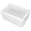 Iris Ohyama Folding Container, Hard, Integrated Lid, HDOH-75L, Clear