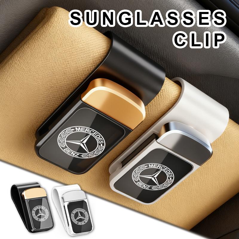 For Benz Car Sunglasses Clip Card Ticket Holder Stand Fastener Eyeglasses Accessories AMG W213 W124 W108 W126 Exclusive W204