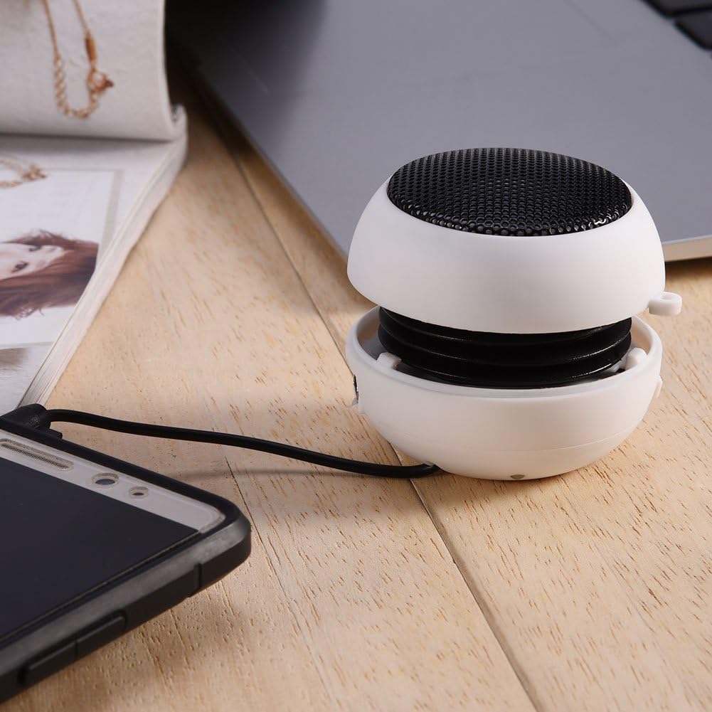 Portable Computer USB Speaker, Mini HD Audio Subwoofer Speaker with 3.5mm Audio Cable for PC Laptop Mobile Phone MP3(Black)