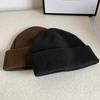 Hat women's autumn and winter wool hat trendy plain cold hat pullover hat solid color versatile knitted hat confinement hat