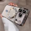 Luxury Plating Transparent Soft TPU Magsafe Case for iPhone 17 Pro Max Air 13 14 15 16 12 11 Pro Max 16E Plus Silicone Cover