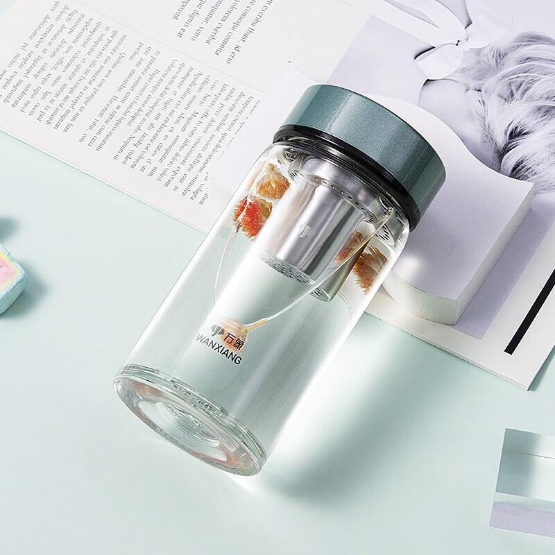 Portable Glass Tea Infuser Bottle with Filter