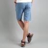 Shorts for Men Jeans Waist Strap Light Blue Korea Fashion