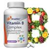 Bcuelov Vitamin B Complex Supplement, B1-B12, with Choline, Folic Acid, Inositol & Grape Seed, 120 Caps