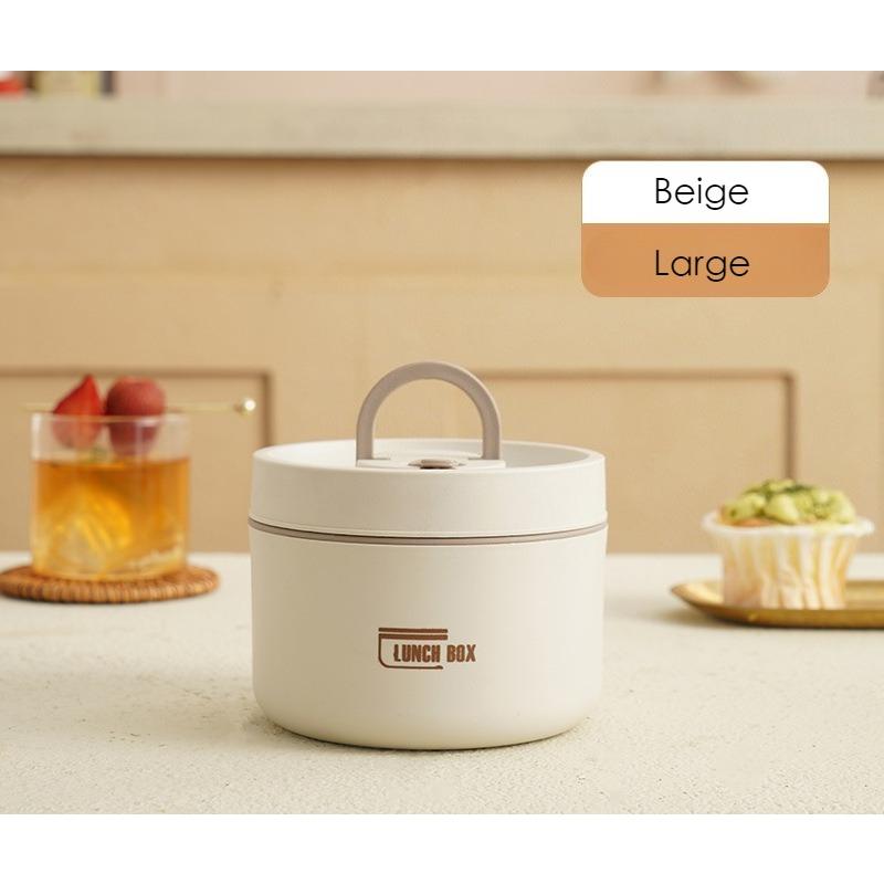 304 Stainless Steel Lunch Box with Soup Container Portable Thermal Bento Box for Office & School Leak-Proof & Easy Clean