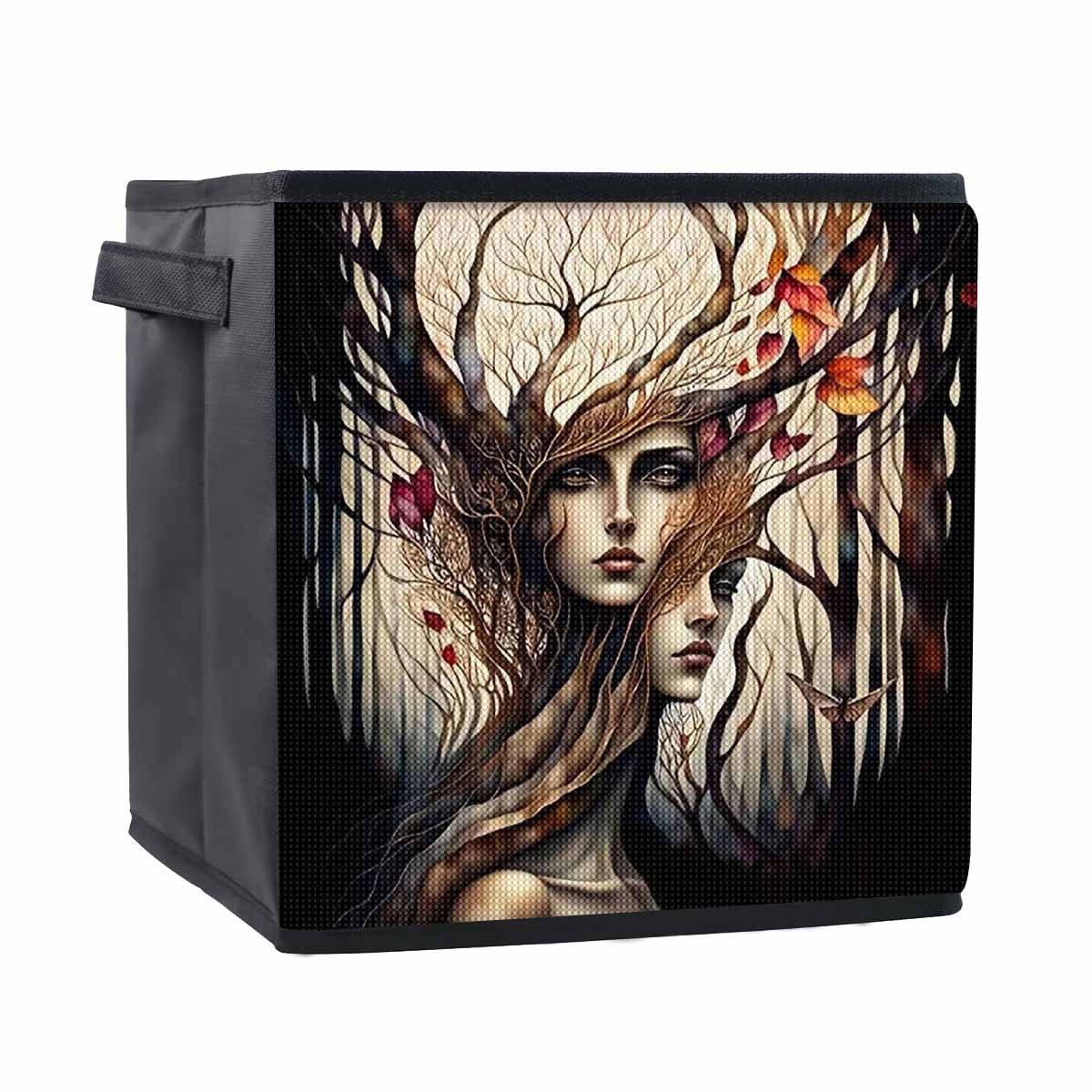 

Грустное лицо 5D Алмазная живопись Корзина для хранения Полная круглая выкладка Мозаика Алмазная вышивка Наборы для вышивания крестиком Домашний декор Домашний декор 25cmx25cm