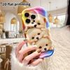 Phone Case: 2D Flat Design Suitable for iPhone 18 17 16 15 14 13 Pro Film Protective Case, Couple Style, Cute Puppy, Christmas and Halloween Gift