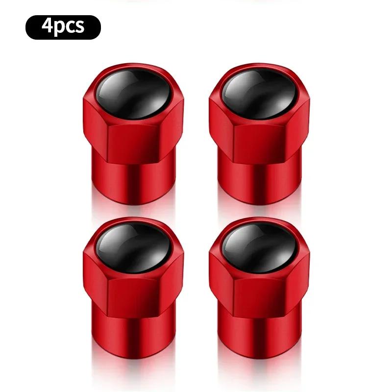 Car Sticker 2025 Hot 4PCS Aluminum Hex Tire Valve Stem Caps For Teslas Model 3 Model S X Y Style Roadster Invader Coil Mod WYE K