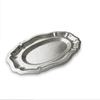 304 Stainless Steel Retro Lace Oval Fruit & Dessert Bowl for Restaurants & Hotels