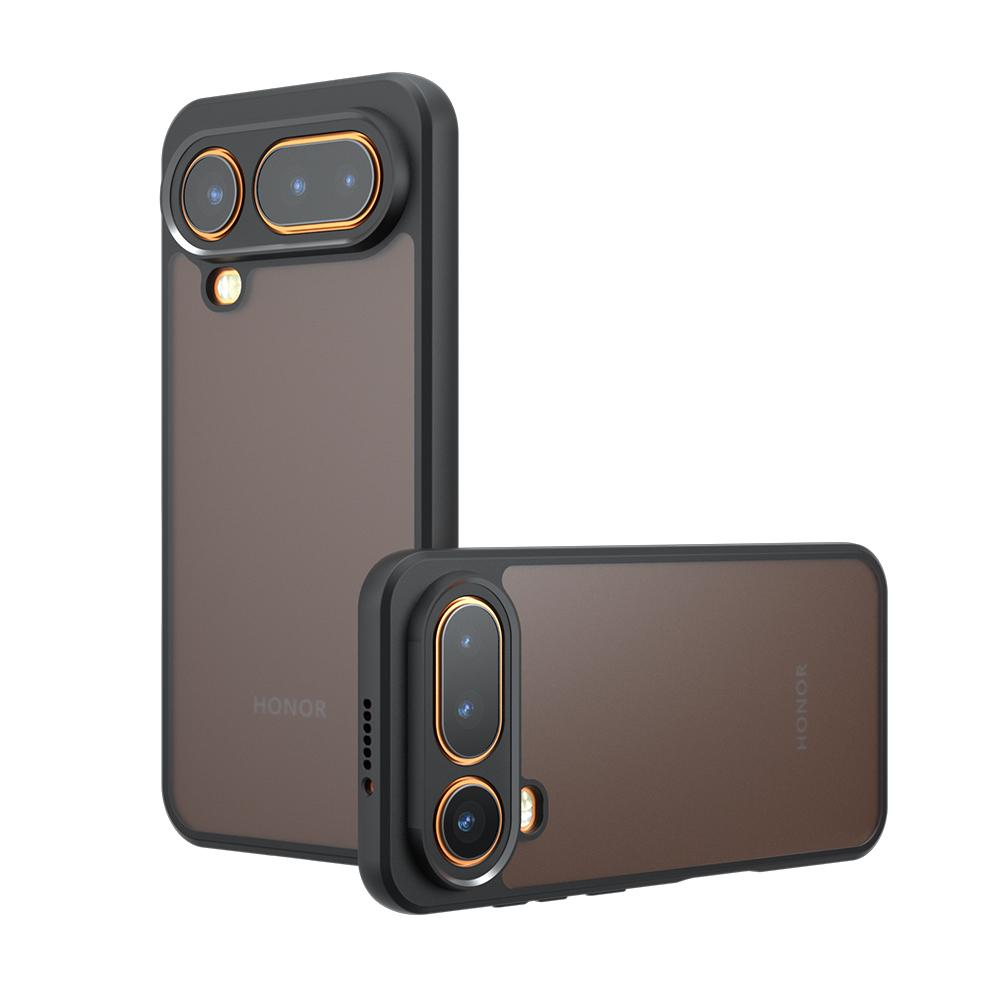 

For Honor Magic 8 Pro Air Case Magnetic Matte Frosted Translucent Airbag Drop-proof Non-yellowing Anti-Fingerprint Cover Pc + tpu&Honor Magic8 Pro Air