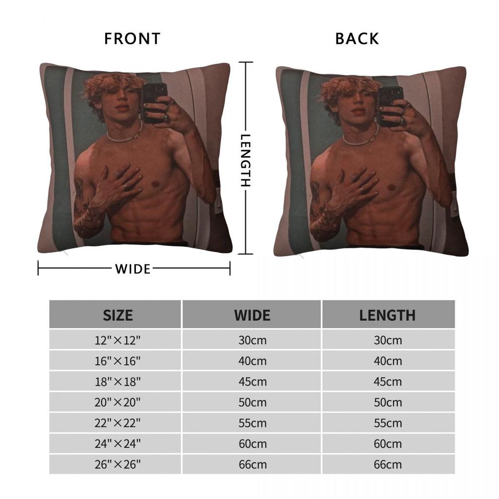 Vinnie Hacker Square Pillowcase Polyester Linen Velvet Pattern Zip Decorative Room Cushion Cover Wholesale