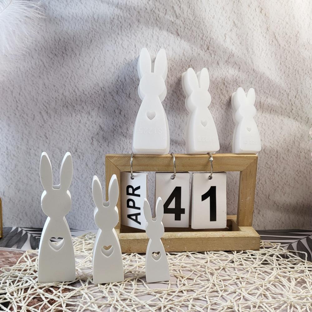 Velikonoční roztomilý králík silikonové formy Sádrové kadidlo namontované v autě Rozšiřující se sádrové dekorace Formy na aromaterapii svíčky pryskyřice