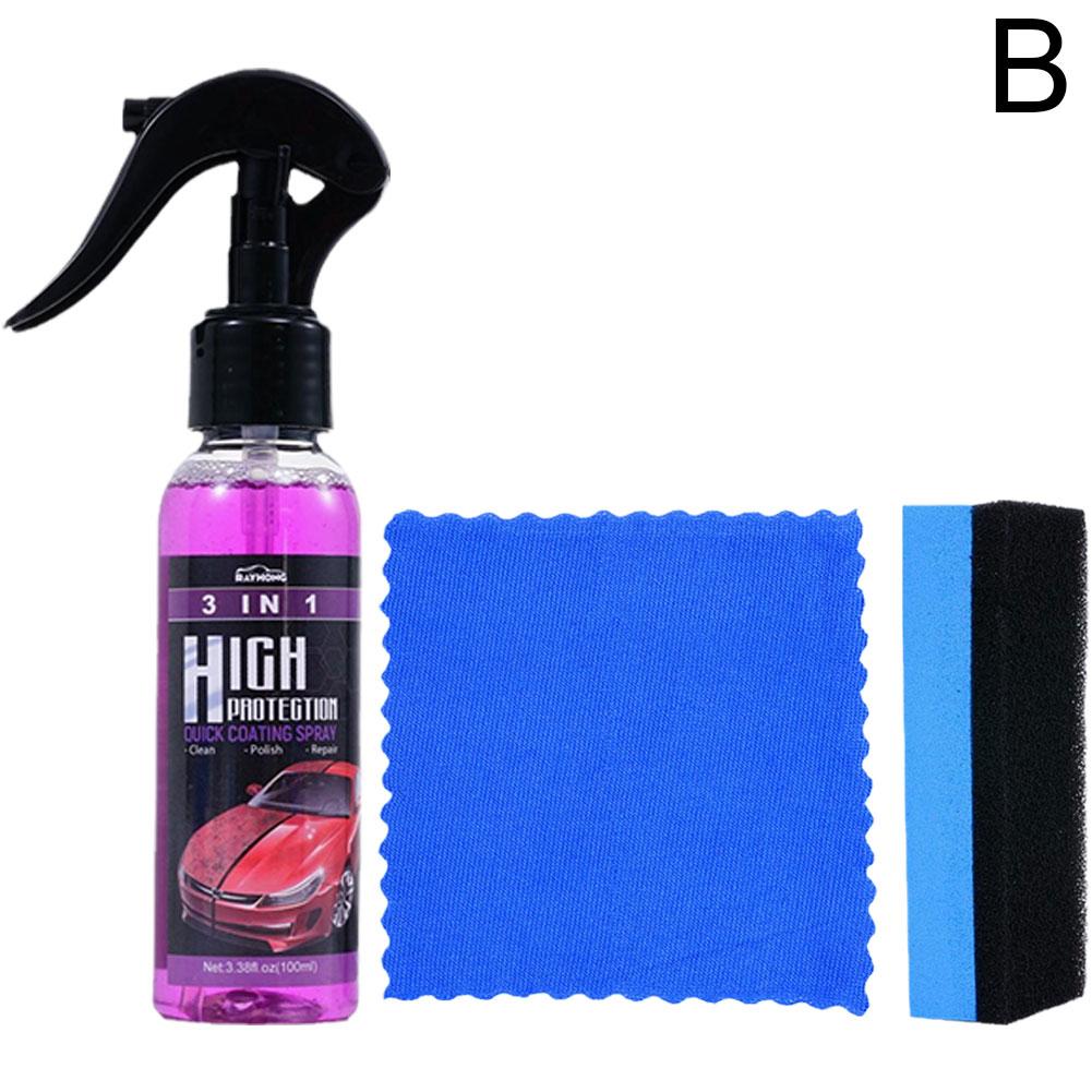 

3 в 1 спрей для автомобильного керамического покрытия 30 мл/100 мл, авто нанокерамическое покрытие, полировка, распыление воска, средство для удаления царапин на автомобильной краске