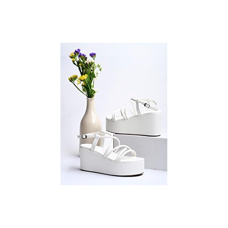 Женская сандалия на платформе Shoetopia 7 UK белый
