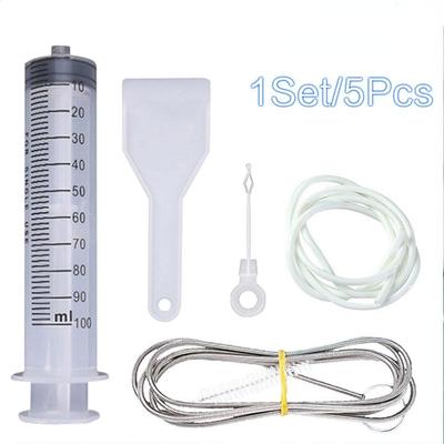 1Set/5Pcs Refrigerator Drain Hole Clog Remover Dredge Cleaning Tools Fridge Hole Brush Water Outlet Cleaner for Household Clean