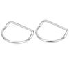 2Pcs Diving D Rings Bent for 5.08cm2.0in Webbing Weight Belt Stainless Steel Outdoor Activities