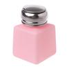 Portable Push Down Dispenser Pump Bottle Plastic Square Press Pumping Dispenser One for Touch Remover Empty Bottle 2 Col