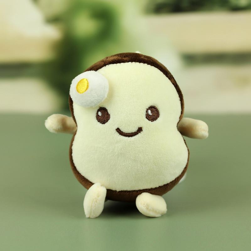 

Fun Adorable And Plush Bread Keychain Fluffy Soft Toy Great For Kids Backpacks