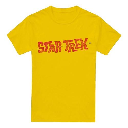 STAR TREK Mens Distressed Comic Logo T-Shirt