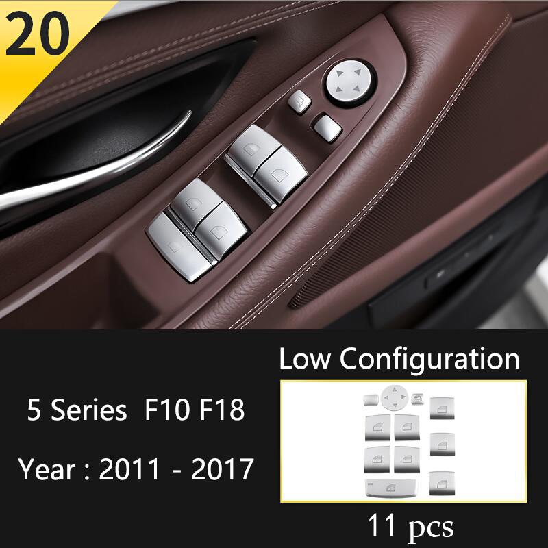 Car Styling Console Multimedia AC CD Panel Decoration Frame Cover Trim Strip Sticker For BMW 5 Series F10 Interior Accessories
