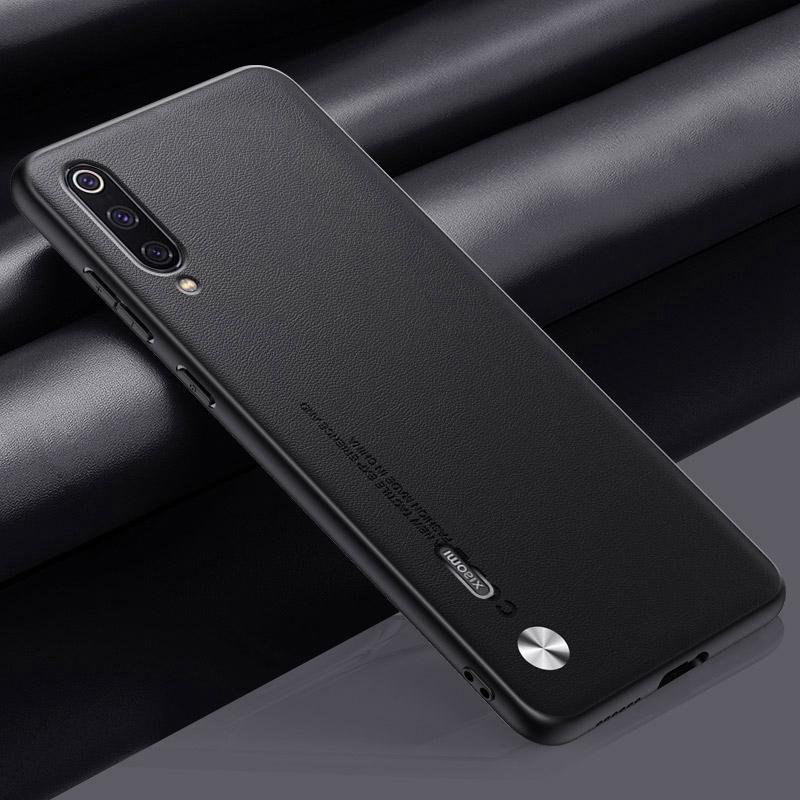

Роскошный чехол из искусственной кожи для Xiaomi Mi 9 Lite 9 SE Mi9, задняя крышка, силиконовый защитный чехол для телефона Xiaomi Mi A3 MiA3 CC9 CC9E For Xiaomi 9 чёрный