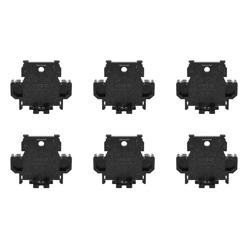 100 STÜCK Klemmenblock Nylon Multifunktional DIN-Schienenklemmenblock für Zuhause Gewerblich