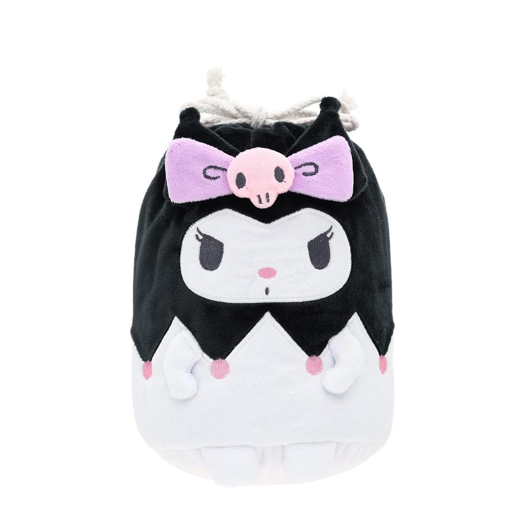 Marushin Sanrio Kuromi Mascot Blanket with Drawstring 70cm H X 100cm Winter Product 3245011900 Bag, Approx. W, Cute, Fluffy, Stylish, Warmer, Number