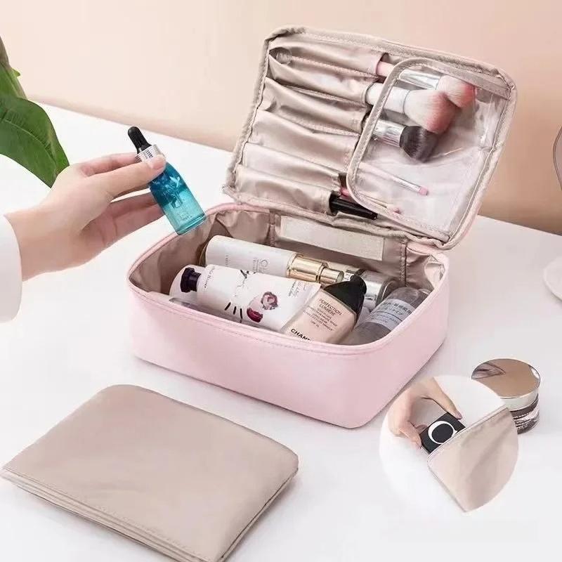 New Women's Portable Travel Cosmetics Storage Bag with Large Capacity Waterproof Girl Makeup Bag Women's Washing Bag organizer