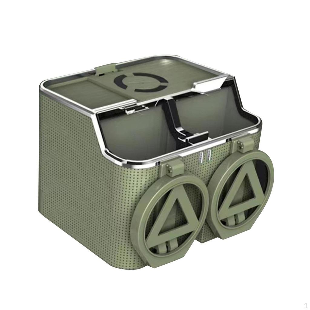 Car Armrest Storage Box Charger Compartmented Tissue for Keys Paper