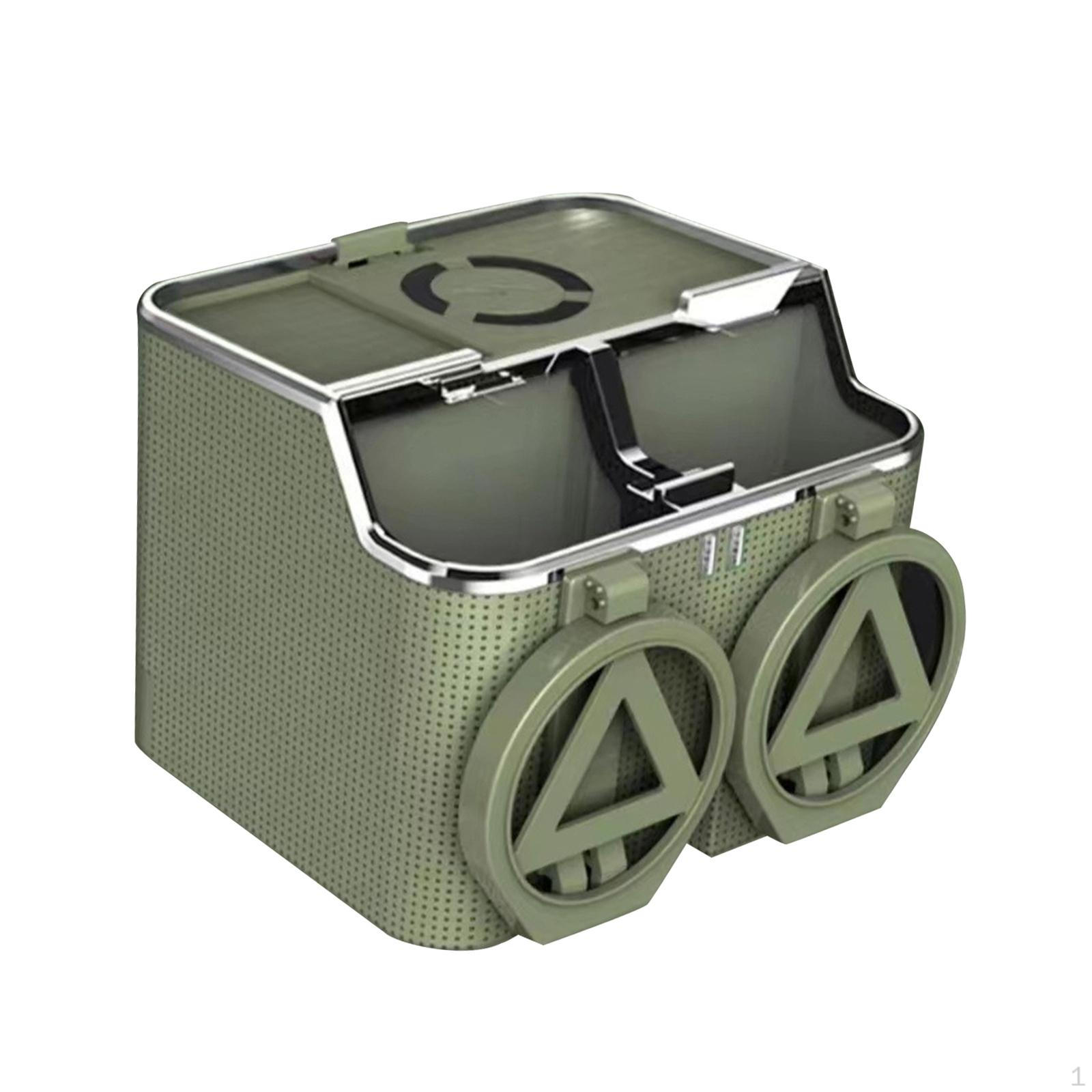 

Ящик для хранения подлокотника автомобиля, зарядное устройство, с отделениями для бумаги для ключей зелёный