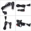 Car Refrigerator Power Cord 12V-24V Cigarette Lighter Male Head With Switch 15A Fuse Letter Universal Adapter Power Cord 2M18AWG