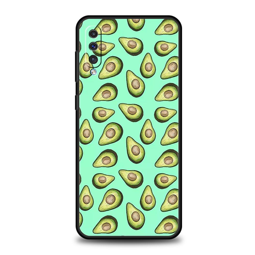 Cute Avocado Phone Case for Samsung Galaxy A56 A36 A26 A16 A34 A24 A42 A22 A20 A12 A40 A30 A10 5G Soft TPU Cover Shell Funda Bag