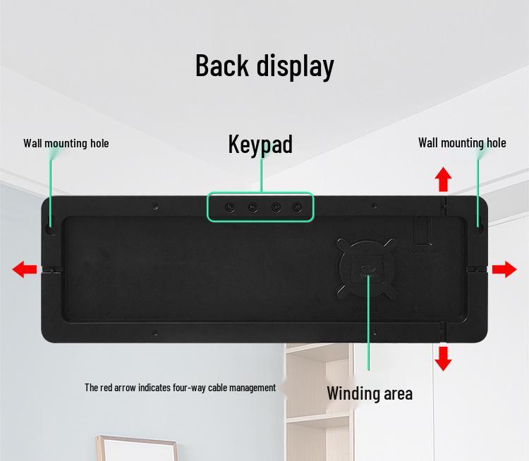 Nordic Large Screen LED Wall Clock for Living Room - Model 6626