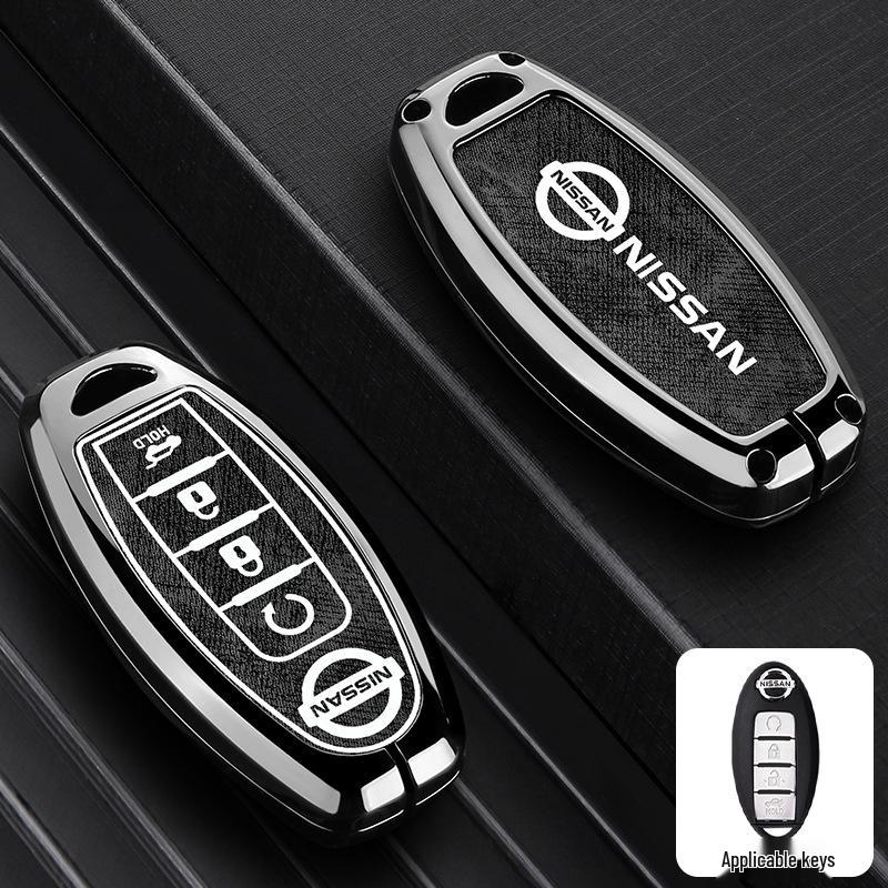 Nissan Key Case: Metal Cover for Sylphy, Terra, Tiida, Qashqai, Murano, Kicks
