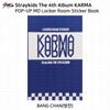 Stray Kids Das 4. Album Karma POP-UP MD Tastenkappe Yinyang Schlüsselanhänger Outfit-Set