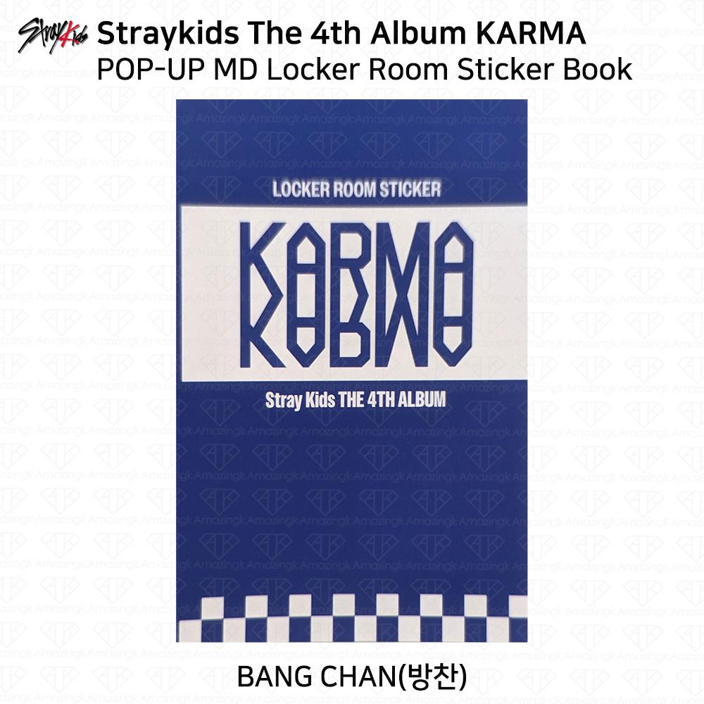 Stray Kids Das 4. Album Karma POP-UP MD Tastenkappe Yinyang Schlüsselanhänger Outfit-Set