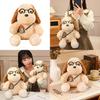 Cachorro de Pelúcia com Câmera e Óculos para Crianças e Colecionadores Decoração