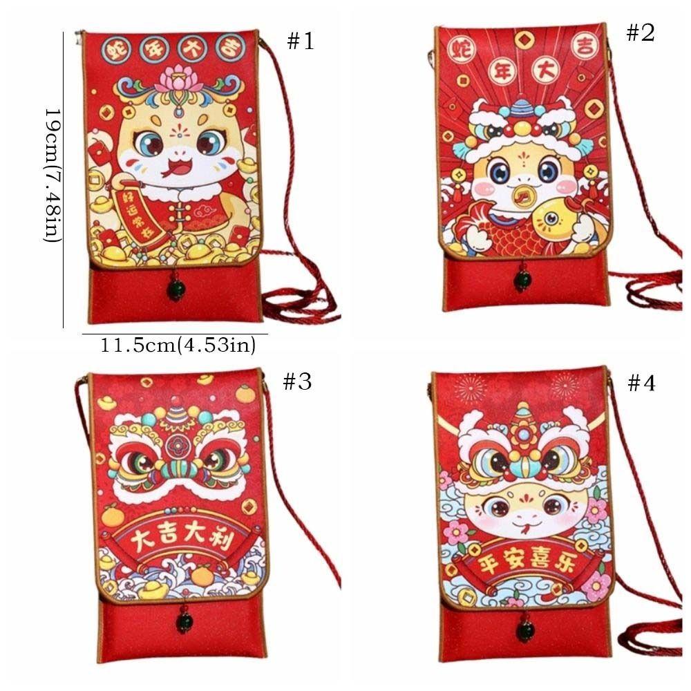 Chinese 2025 Snake Year Red Envelopes Blessing Lucky Money Pockets Money Packet  Wedding Birthday
