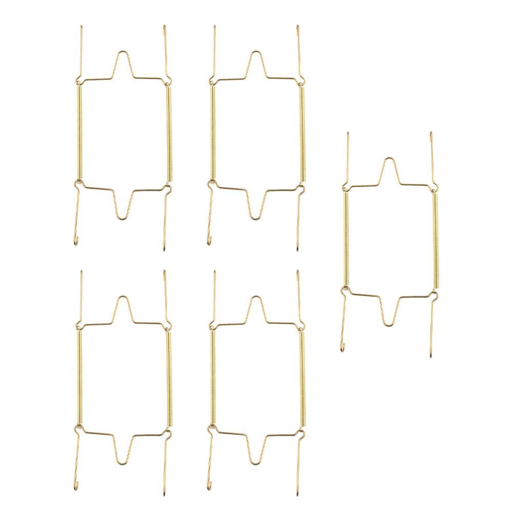 5 Sizes Wall Display Invisible Dish Hangers Adjustable Plate Spring Holder 1/5pc