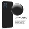 Hülle - kwmobile - Samsung Galaxy A51 - Silikon mattschwarz - Vollständiger Schutz - Modernes Design