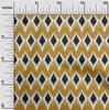 oneOone Tessuto Cotone Elasticizzato Stampa Geometrica Ikat Tessuto BTY Larghezza 40 Pollici