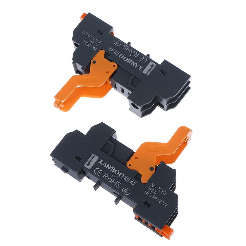 Narrow Type Relay Base Lbj13A Series Precision Manufacturing 5Pin 8Pin 2No2Nc For Dc12V/24V/48V Ac24V/110V/220V