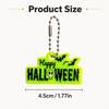 Xiaomi 1PC-Halloween Keychain Charm PVC Neon Green Bat Skull Pendant for Keys Bags Party Decor